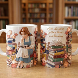 Dreamy Reading Girl Coffee Mug - Personalized Gifts For Book Lovers 03qhqn251225