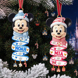 Spiraling Character Acrylic Ornament - Personalized Gift For Christmas 02TYTA051026