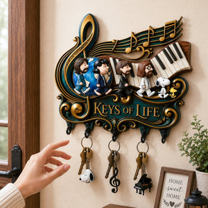 Elevated Notes Key Hanger, Personalized Gifts For Music Lovers 04qhdh300726