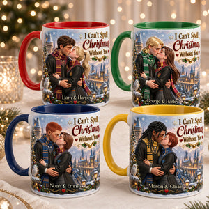 Enchanted Christmas Couple Accent Mug - Personalized Gifts For Couples 02HUDT051026