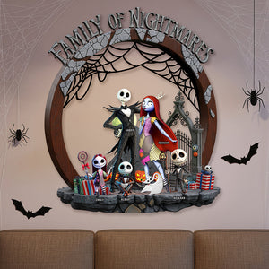 Horror Family Wood Sign - Personalized Halloween Gifts 01ohqn250825