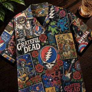 Grateful Dead Psychedelic Eclectic Melody Hawaiian Shirt - Personalized Gifts For Rock Lovers 03qhqn030726