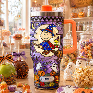 Little Witch Colorful 40oz Tumbler With Handle - Personalized Gifts 07padt300726