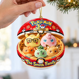 Cute Dumpling Family Christmas Ornament - Personalized Gifts For Family 04OHQN250926