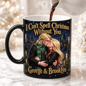 Fantasy Schoolhouse Couple Magic Coffee Mug - Personalized Gifts For Couples 04HUDT190926