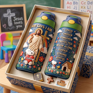 Christian Scripture Colorful Tumbler - Personalized Gift For Christians 01PALU280726