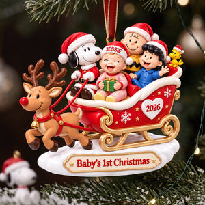 Baby’s First Christmas Sleigh Ornament - Personalized Gifts For Parents 05TYTA151026