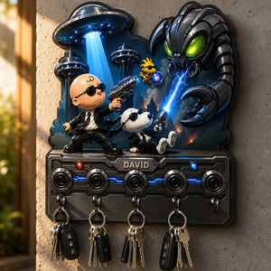 Secret Agent Acrylic Key Hanger - Personalized Gifts For Movie Lovers 04hadt280726