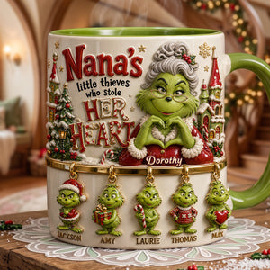Grandma Holiday Christmas Coffee Mug - Personalized Gifts For Grandma 01nata081026