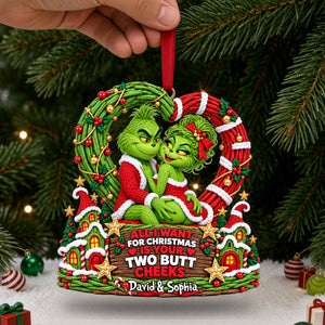 Playful Couple Acrylic Ornament - Personalized Gifts For Couple 02ohlu011026