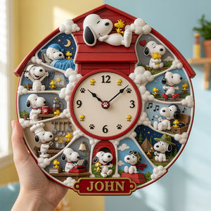 Classic Comic Acrylic Wall Hanging Clock - Personalized Gifts 03hadt170726
