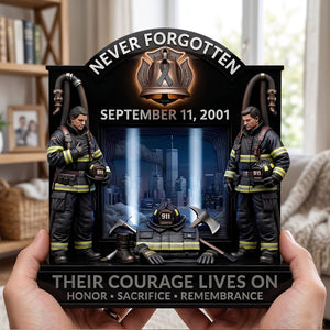 Memorial Acrylic Plaque - Personalized Gifts For Firefighters 01TOTN270726