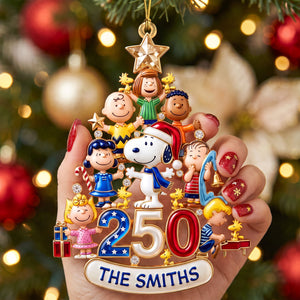 Nostalgic Cartoon Acrylic Ornament - Personalized Gift For Family 03PGQN220826