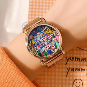 The Land Of Freedom Mesh Strap Quartz Watch - Personalized Gifts For Patriots 02pata060626