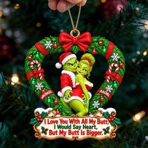 Furry Naughty Couples Acrylic Ornament - Personalized Christmas Gifts For Couples 07ohdt011026