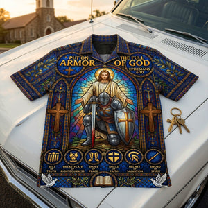 Armor Of Faith Hawaiian Shirt - Personalized Gifts For Christians 05HUQN240626-Homacus