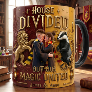 Fantasy House Divided Magic Coffee Mug - Personalized Gifts For Couple 05ohlu130726