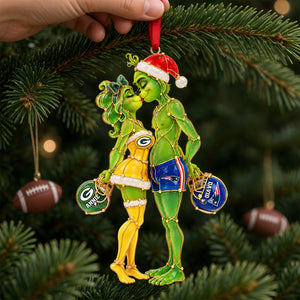 Furry Mischief Couple Acrylic Ornament - Personalized Christmas Gifts For Playful Sporty Couple 03hulu221026