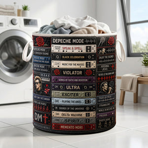 Depeche Mode Electronic Music Quilted Laundry Basket - Personalized Gift For Rock Lovers 02huta100726