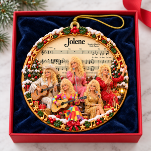 Dolly Parton Christmas Ornament - Personalized Gifts For Music Lovers 06naqn231026