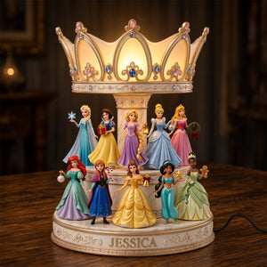 Lovely Fairy Tale Princesses Light Box - Personalized Christmas Gifts 09natn211026