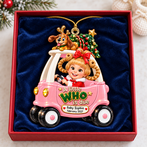 Baby On Car Ornament - Personalized Gifts For Pregnancy Christmas Ornament 05HUQN161026