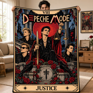 Electric Nights Depeche Mode Tarot Blanket - Personalized Gifts For Music Lovers 08HULU281026