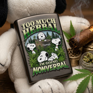 Too Much Herbal I'm Going Nonverbal Lighter - Personalized Gifts 05tolu070726