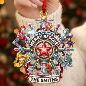 Adorable Puppy Squad Christmas Ornament - Personalized Christmas Gifts 02HADH280826