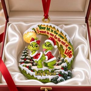 Funny Couple Ornament - Personalized Gifts For Couple Christmas Ornament 07OHDH211026