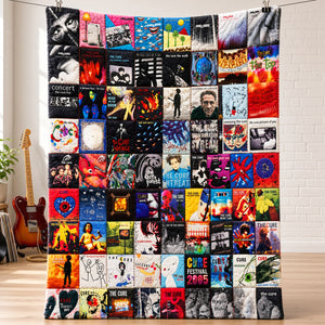 The Cure Nostalgia Blanket - Personalized Gifts For Music Lovers 02huta241026