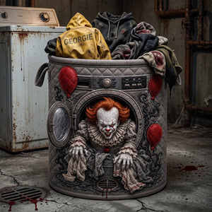 Gothic Horror Quilted Laundry Basket Personalized Gifts For Horror Lovers 05NATN140726