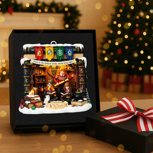 Personalized Gifts For Christmas, Bookmas Acrylic Ornament 01kita200925