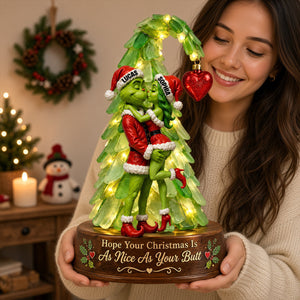 Funny Kissing Couple Acrylic Light Box - Personalized Christmas Gifts 04natn090926