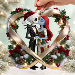 Kissing Spooky Couple Christmas Ornament - Personalized Gifts For Couple 06pgdt231026