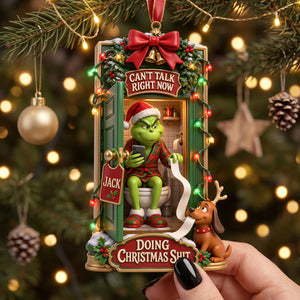 Funny Potty Ornament - Personalized Christmas Gifts 01hata240826
