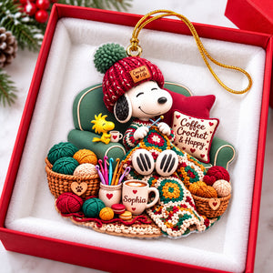 Cozy Crochet Christmas Ornament - Personalized Gifts For Craft Lovers 06TTQN260926