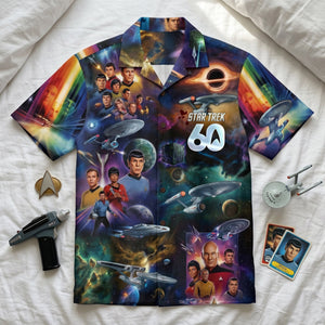 Cosmic Voyagers 60th Anniversary Hawaiian Shirt Personalized Gifts 02qhlu100626-Homacus