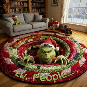 Personalized Christmas Gifts Quilted Round Mat 05TGLU300925