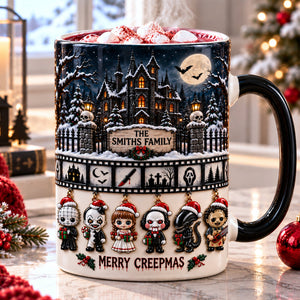 Midnight Slashers Merry Christmas Accent Mug - Personalized Christmas Gifts For Horror Lovers 02palu051026