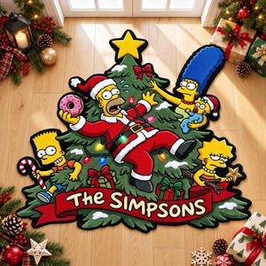 Cheerful Cartoon Family Doormat - Personalized Christmas Gift For Family 02HAQN031026