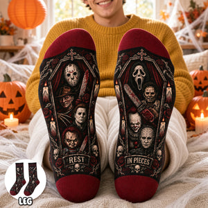 Scary Villain Socks - Personalized Gifts For Horror Lovers 02hadh160926
