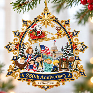 America Anniversary Ornament - Personalized Gifts For Patriotic Christmas Ornament 04QHQN180926