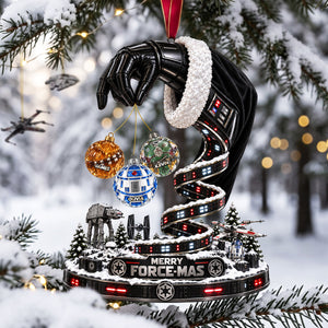 Merry Space-mas Christmas Ornament - Personalized Gifts For Family 03OHTA210926