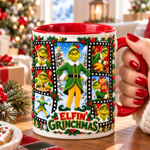 Naughty Pose Christmas Coffee Mug - Personalized Christmas Gifts 04PALU141026