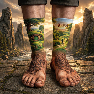 Mystic Realm Adventure Middle Tube Socks - Personalized Gifts For Fantasy Lovers 01NADT220926