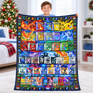 Creature Card Blanket - Personalized Gifts 09naqn071026