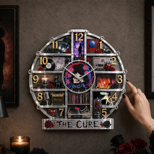 The Cure Hanging Wall Clock - Personalized Gifts For Music Lovers 01qhdh160726
