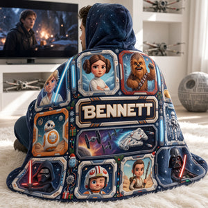 Space Adventure Squad Hood Blanket - Personalized Gift For Fantasy Lovers 02PATA261026