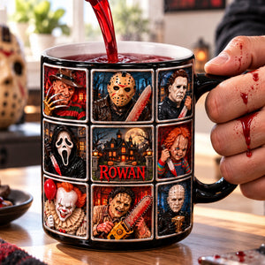 Creepy Characters Magic Mug - Personalized Halloween Gifts For Horror Movie Lovers 05nalu201026